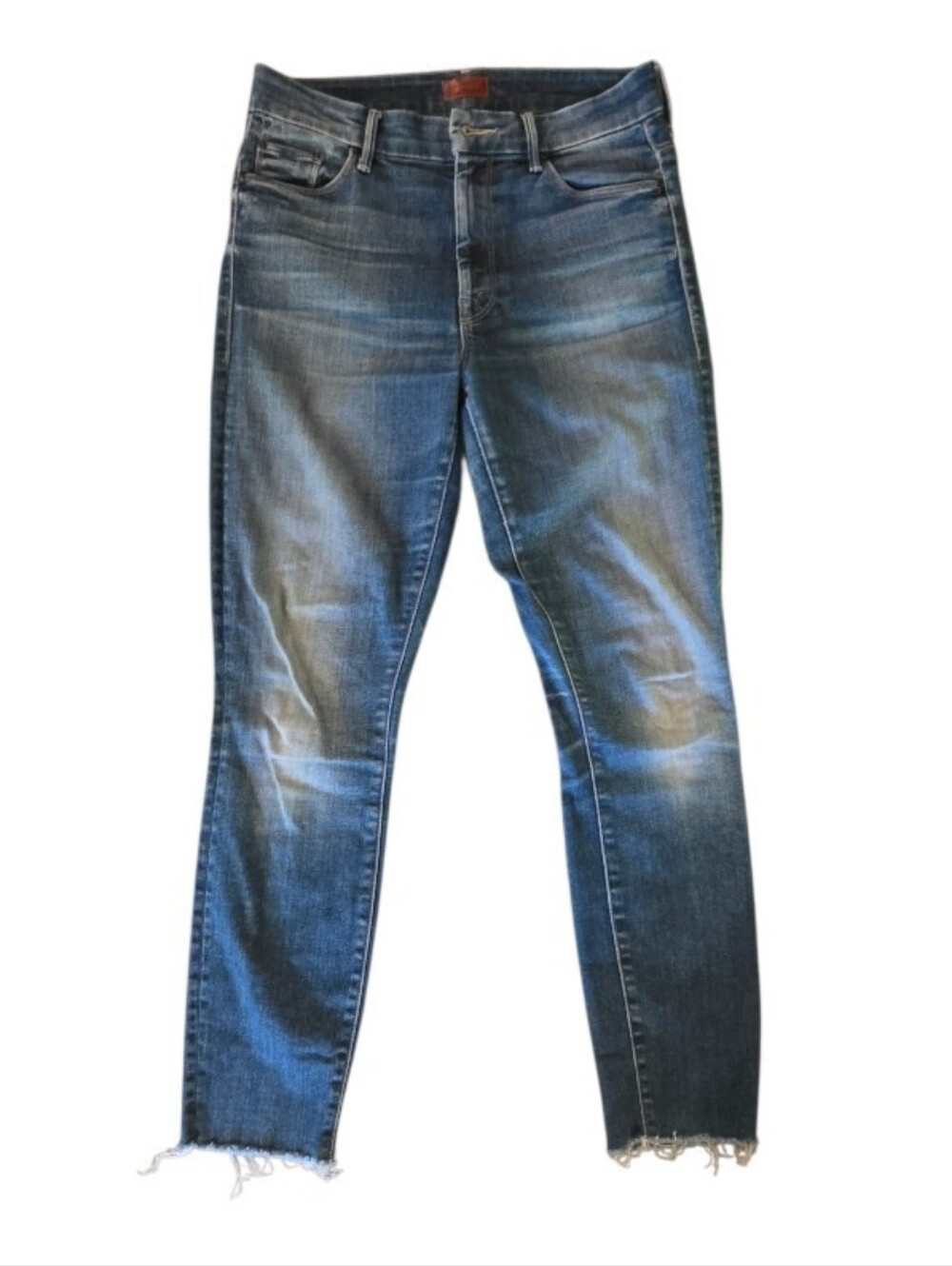 MOTHER Looker Ankle Fray Jeans 27 Night Clubbing